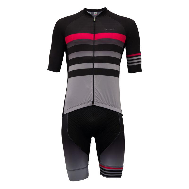 Maillot y culotte de ciclismo para hombre Pink Stripes