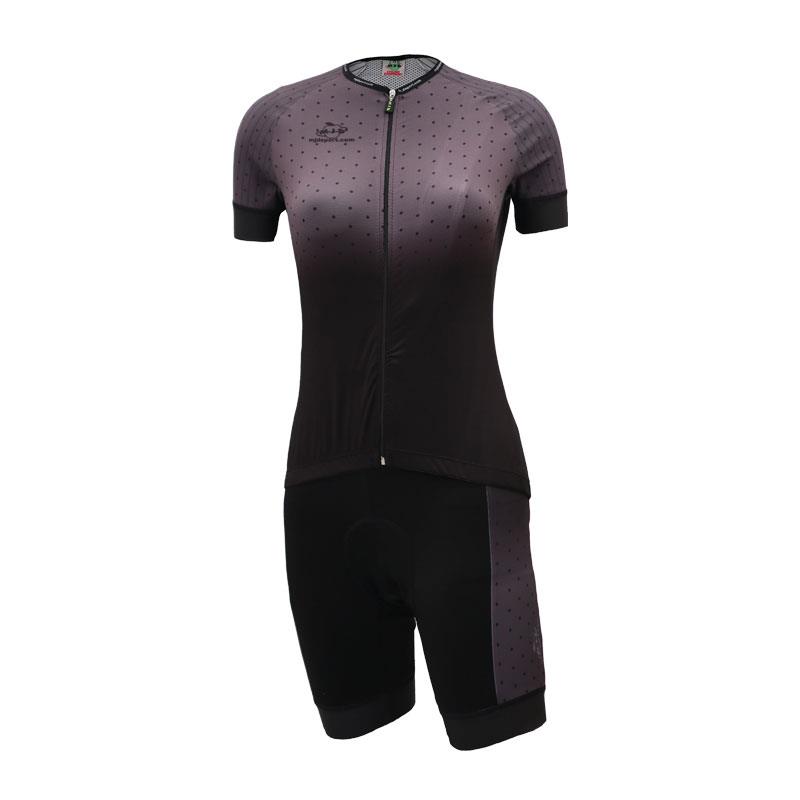 Maillot y culotte de ciclismo para mujer Pro Team W-Black