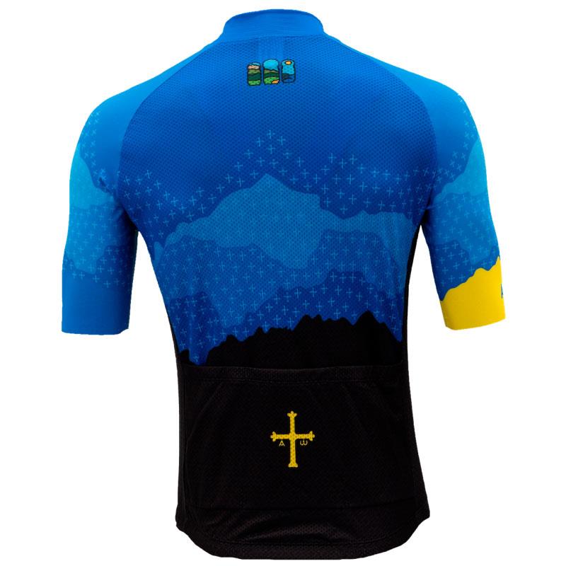 Maillot de ciclismo de mujer Colección Asturias espalda