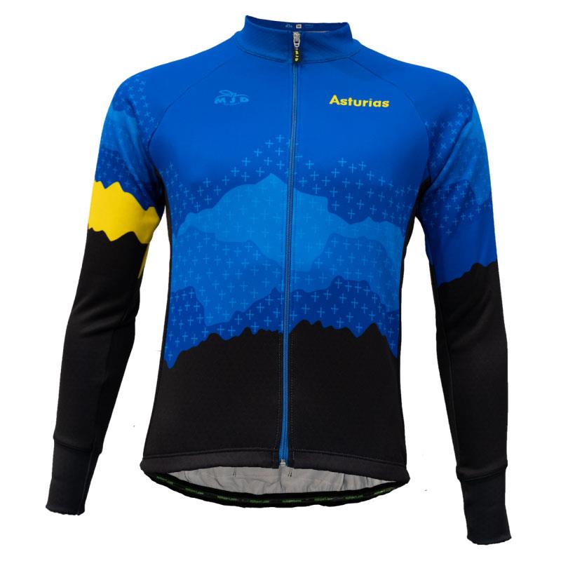 Maillot de ciclismo de manga larga Colección Asturias de entretiempo